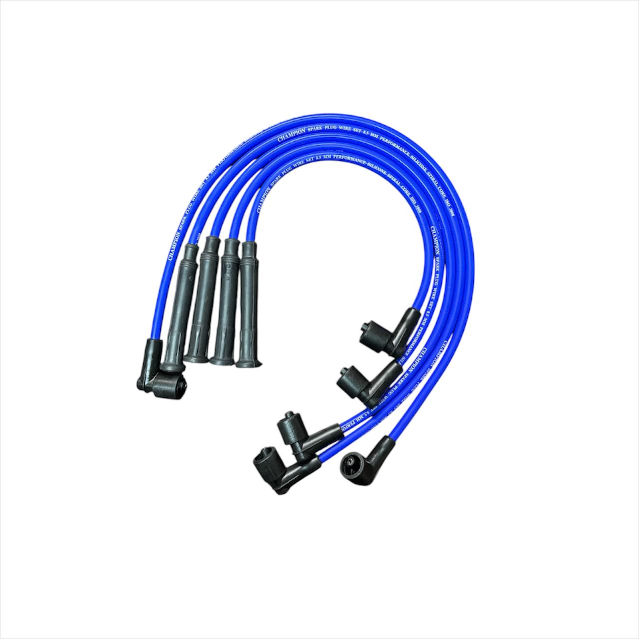 BM-384-PS BM 384 PS Champion Buji Kablosu Tüm araçlar için, %100 silikon, 8,5 mm, mavi,Yüksek ısıya da yanıklı, LPG ve BENZİNLİ Araçlar ile tam uyumlu performans buji kablosu. Türkiye'deki en fazla model sayısı. - Champion Spark Plug Wire Set