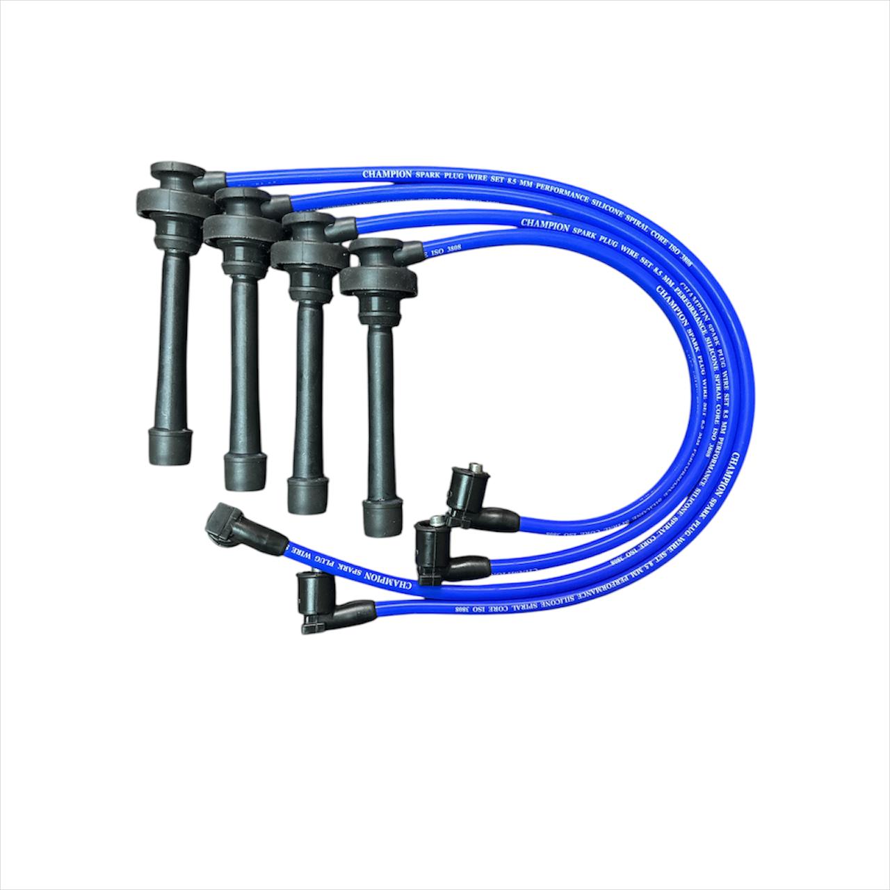 PR-411-PS PR 411 PS Champion Buji Kablosu Tüm araçlar için, %100 silikon, 8,5 mm, mavi,Yüksek ısıya da yanıklı, LPG ve BENZİNLİ Araçlar ile tam uyumlu performans buji kablosu. Türkiye'deki en fazla model sayısı. - Champion Spark Plug Wire Set